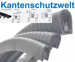 Kantenschutzprofil Kantenschutz Keder Profil Klemmprofil Gummi für Blech PVC 0-4 - Bild 1 von 24