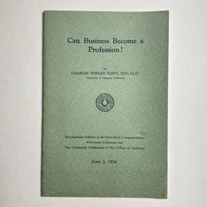 Syracuse University kann Geschäft ein Beruf werden 1934 Broschüre Depression Ära - Bild 1 von 10