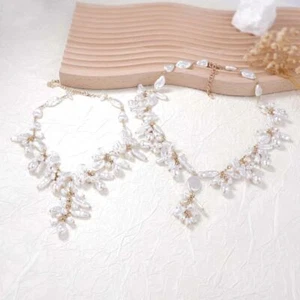 Imitation Perlen Choker Halsketten Mehr schichtig Hals zubehör Dinnerparty - Picture 1 of 4