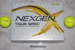 Neu NEXGEN TOUR SPEC 1 DUTZEND gelbe GOLFBÄLLE kostenlos 2 Dutzend Tees JAPAN - Bild 1 von 5