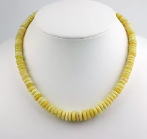Catena opale giallo catena pietre preziose lenti sfaccettate collier opale dal Perù 45 cm - Foto 1 di 4