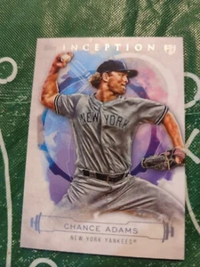 2019 TOPPS INCEPTION RC CHANCE ADAMS #59 NEW YORK YANKEES - Picture 1 of 2