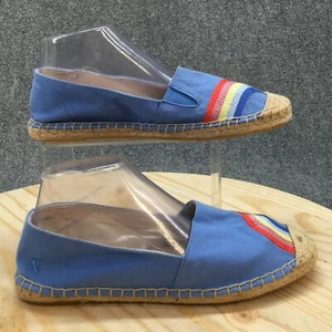Joules Shoes Womens 9 Shelbury Slip On Espadrille Blue Fabric Closed Toe NEW - Picture 1 of 16