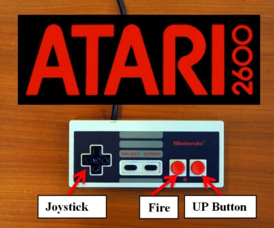 Nintendo NES Modded Controller Joystick for Atari 2600 & 7800 Mod 2600+ 7800+ - Image 1 of 4