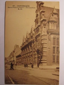 01J5 Cartolina 59- Antica Cartolina Dunkerque - Rue Presidente Poincaré Hotel - Picture 1 of 2