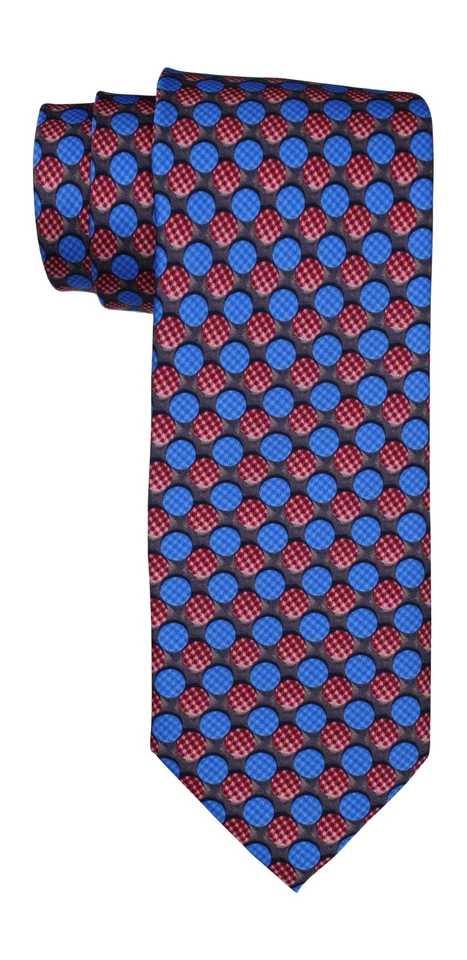 Corbata geométrica Dolcepunta siete pliegues satinada multicolor Foto 1 de 1