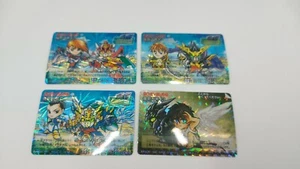 Lotto 4 SD Gundam Gaiden carddass prism Bandai 1995 card anime collezionismo - Foto 1 di 6