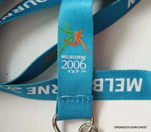 * 2006 CORDONES JUEGOS DE LA COMMONWEALTH DISEÑO IMPRESO CLIPS ORIGINALES SIN USAR - Imagen 1 de 3