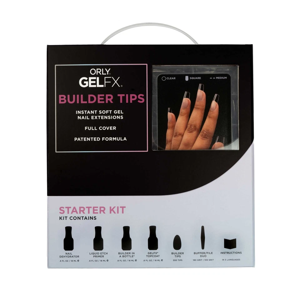 ORLY Builder Gel Tips Starter Kit: Quadrato medio - Immagine 1 di 4