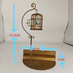 Dolls House Miniatures Furniture 1/12 Scale Vintage Birdcage Accessory Handmade - Picture 1 of 1