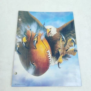 1991 Mead No Rules Trapper Keeper Two Pocket Folder Bald Eagle - Picture 1 of 3