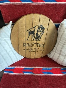 Authentic Buffalo Trace Full Logo Distillery Bourbon Barrel Head 21”- HEAVY - Picture 1 of 9