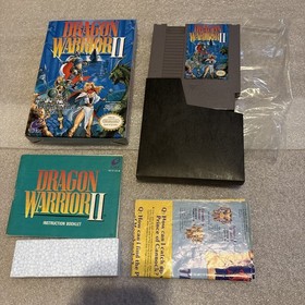 Dragon Warrior 2 II Nintendo 1990 NES CIB Complete W/ Map & Manual VGood Cond