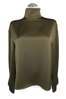 2nd Day Damen Oberteil Gr. 36 Grün Bluse Blouse Top Langarm - Bild 1 von 4