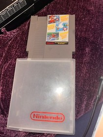 Super Mario Bros Duck Hunt World Class Track Meet Nintendo NES Cartridge w/case