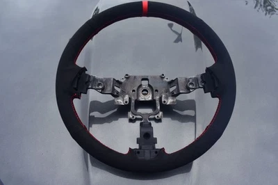 2006-2015 mazda MX-5 Miata вручную сшитый руль (черный/красный хорошее состояние) - Изображение 1 из 4