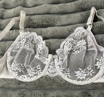 Sujetador con aros vintage años 80 Maidenform Chantilly lila pálida - Hecho en ILGWU en EE. UU. 34D Foto 1 de 4