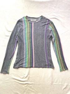 Kapital Used Jersey Cut and Sew Grey Stripe L HIRATA KIRO limited From JAPAN◎ - Picture 1 of 12