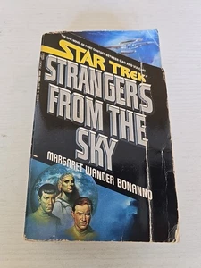 Paperback 1987 Vintage Star Trek Strangers From The Sky - Foto 1 di 4