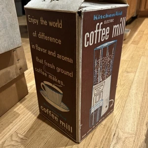 KitchenAid Coffee Mill KCG200MC Vintage Grinder WHITE - Picture 1 of 5