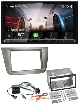 Kenwood MP3 2DIN USB DAB Bluetooth Autoradio für Seat Altea XL Altea Toledo silb - Bild 1 von 4