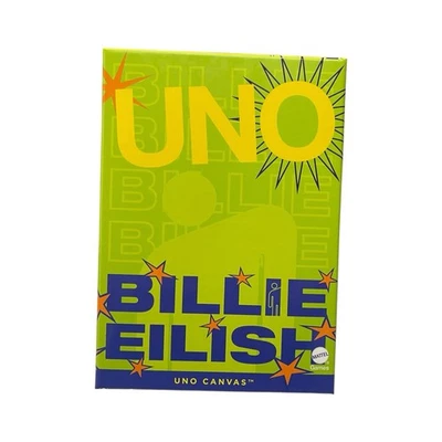 Billie Eilish UNO CANVAS Card Game by Mattel LIMITED EDITION NEW SEALED - Image 1 of 4