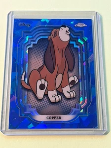 2024 Topps Chrome Disney Sapphire Copper #41 Sapphire Refractor Fox and Hound - Picture 1 of 2