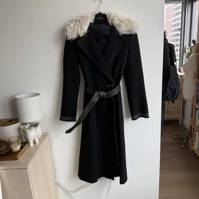 Helmut Lang Recent Model Lamfer Belted Long Coat Jacket Wool Cashmere - Image 1 of 4