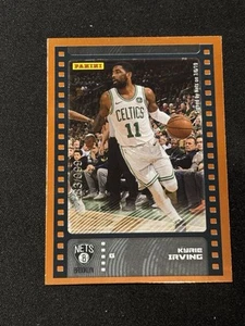 2019 Panini Sticker Card Collection #51 Kyrie Irving Nets Basketball Orange /99 - Picture 1 of 2