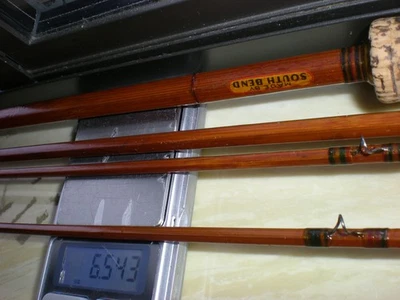 Varilla de mosca de caña dividida South Bend 57C de colección 9' 3/2 7wt. 6,5 oz. En muy buen estado Foto 1 de 4