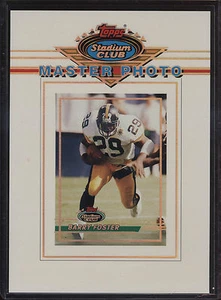 Foto maestra 1993 Topps Stadium Club 5x7 Barry Foster Pittsburgh Steelers - Imagen 1 de 2