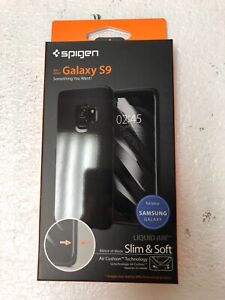 Phone Case for Samsung Galaxy S9 Spigen Liquid Air Slim & Soft Protective Black