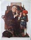 Imprimé - NORMAN ROCKWELL DOCTOR AND THE DOLL, Couverture postale 9 mars 1929 11 x 8 1/2