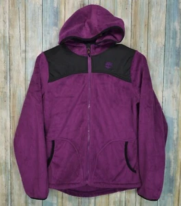 Timberland Women's Fleece Hooded Jacket Size XL Purple  - Picture 1 of 8