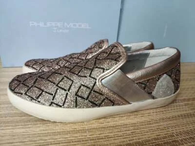Philippe Model slip on Raised Insole glitter EU37 UK4 Made in Italy — 第 1/4 张图片