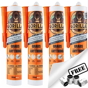 Gorilla Heavy Duty Grab Adhesive All Purpose Instant Grip Glue Waterproof 001+CP - Picture 1 of 9