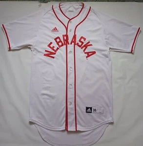 2017 Nebraska Cornhuskers NCAA Baseball Adidas Jersey Size 36 - Picture 1 of 6