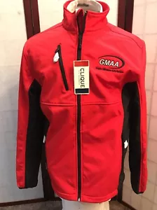 Clique Brand Full Zip Jacket Fleece lined Red GMMA Men's Size M - Picture 1 of 9