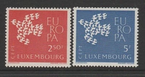 LUXEMBOURG - 1961 EUROPA complete set of 2 MNH - Picture 1 of 1