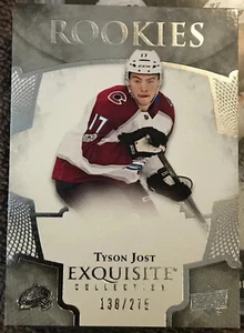๐ฅ2017-18 Tyson Jost RC /275 SP Exquisite Collection Rookie Colorado Avalanche - Picture 1 of 3