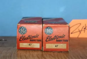 Radio Tubes 47 GE 713 188-5 COPPIA NOS - Foto 1 di 3