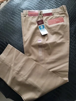 NUEVO CON ETIQUETAS Louis Raphael Talla 34x32 Caqui Chino Pantalón Pantalones Foto 1 de 4