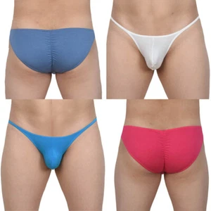 Calzoncillos modales acanalados para hombre ropa interior hombre posando cuerda pantalones cortos bolsa calzoncillos - Imagen 1 de 26