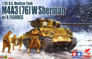 ASUKA (TASCA) 35048 - 1:35 U.S. M4A3 (76) W Sherman w/ 4 Figures - Picture 1 of 1