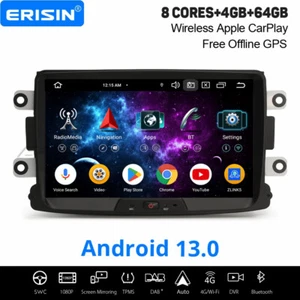 8" 4GB+64GB Android 14 Autoradio Navi Dacia Logan Lodgy Duster Sandero Dokker BT - Bild 1 von 24
