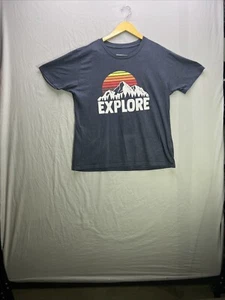 Explore “Mountain Climbing ” T Shirt Size Large Gray - Picture 1 of 6