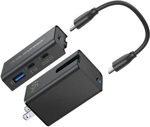 65W GAN Wall Charger USB C Fast Charging Block with PD USB 3.0 Hub for Phones - Picture 1 of 6