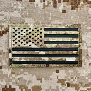 US American Flag Patch XL Multicam OCP USA Military Morale IR - Hook & Loop - Picture 1 of 2