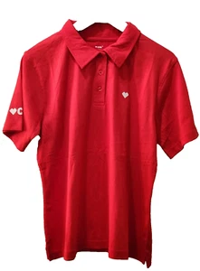 CVS Polo Shirt Women’s Medium Red Short Sleeve Lightweight Work Uniform - Picture 1 of 8