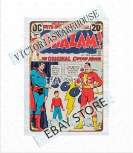 1973 SHAZAM comic metal tin sign garage shop metal dorm room wall decor - Picture 1 of 4